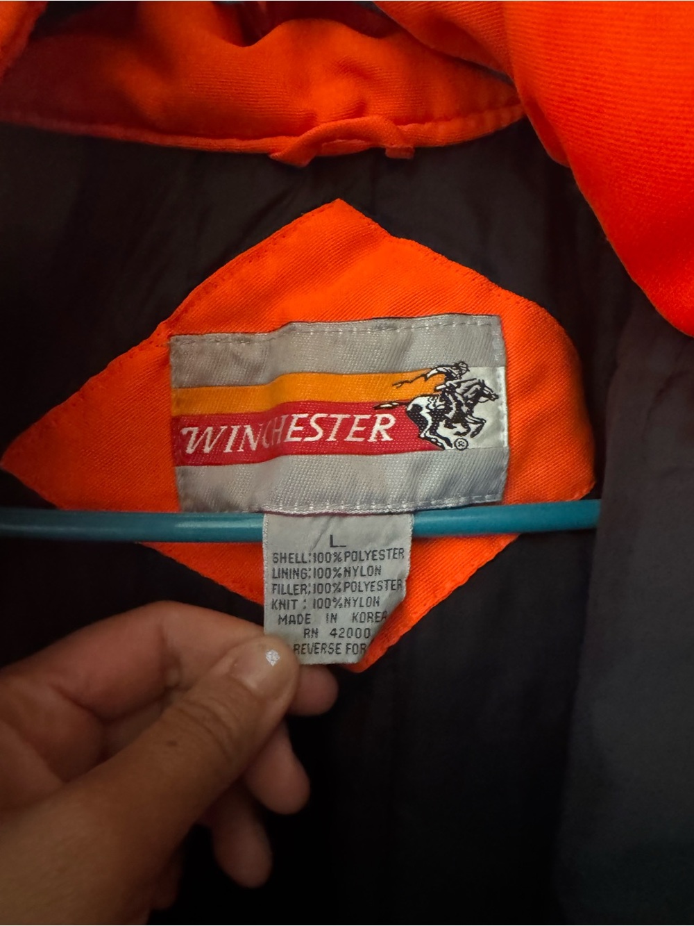Winchester Full Zip Up Heavy Lined Coveralls Hood/ Zip Up Pockets Mens Size L - Picture 2 of 3